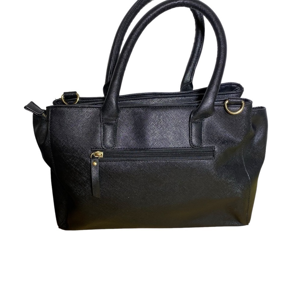 Reaction by Kenneth Cole Top Handle Black Satchel - Picture 2 of 16